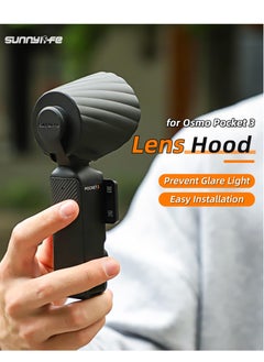 KASTWAVE Camera Lens Sun Hood for DJI Osmo Pocket 3, Protective Case, Lens Hood Sunshade Lens Protector Cap Cover Guard,DJI Osmo Pocket 3 Camera Accessories  - Image 4