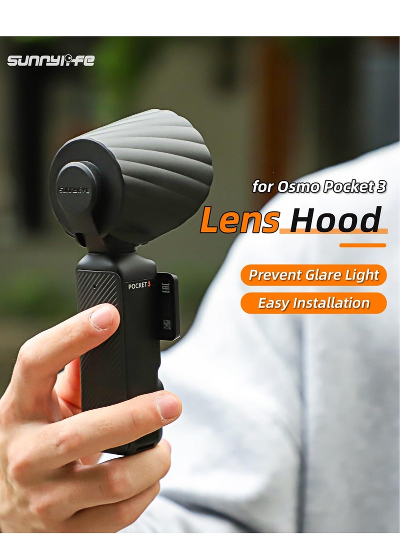 KASTWAVE غطاء واقي من الشمس لعدسة الكاميرا DJI Osmo Pocket 3، حافظة واقية، غطاء واقي من الشمس للعدسات، ملحقات كاميرا DJI Osmo Pocket 3  - Image 4