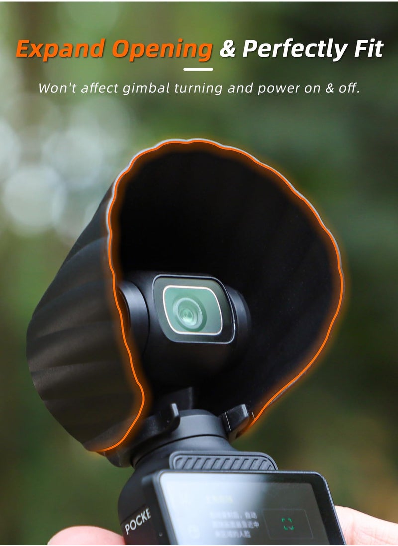 KASTWAVE غطاء واقي من الشمس لعدسة الكاميرا DJI Osmo Pocket 3، حافظة واقية، غطاء واقي من الشمس للعدسات، ملحقات كاميرا DJI Osmo Pocket 3  - Image 3