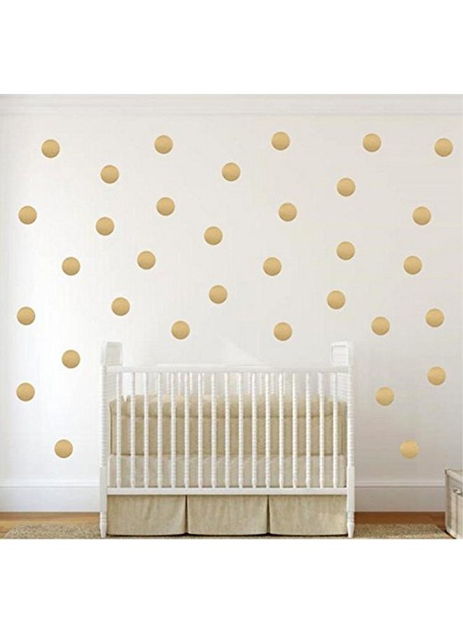 YOYOYU ART HOME DECOR - Easy Peel Stick Gold Wall Decal Polka dot Wall Sticker Safe on Wall- Removable Kids Nursery Room Decor Circle Dot Decals Sticker 80pcs/ Set YYU-17 (Gold 4.8cm/pcs) - Image 1