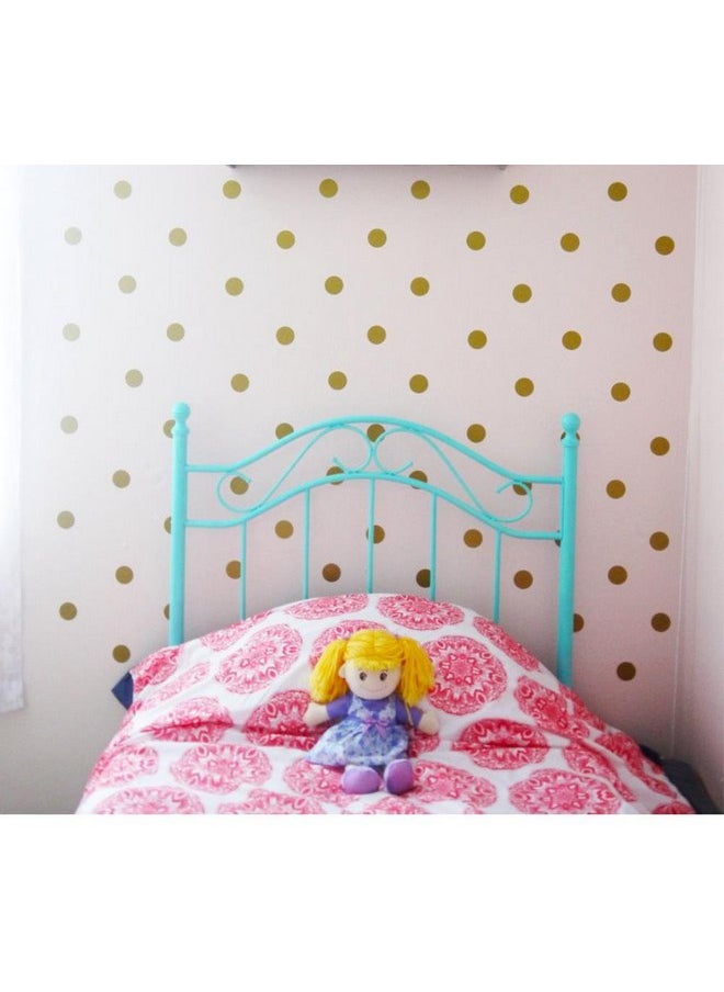 YOYOYU ART HOME DECOR - Easy Peel Stick Gold Wall Decal Polka dot Wall Sticker Safe on Wall- Removable Kids Nursery Room Decor Circle Dot Decals Sticker 80pcs/ Set YYU-17 (Gold 4.8cm/pcs) - Image 1
