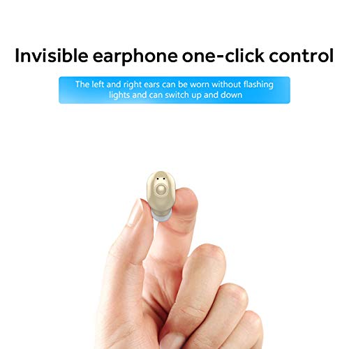AIYIBEN Mini Bluetooth Earbud Smallest Wireless Invisible Headphone with 4-5 Hour Playtime Headset with Mic for iPhone & Android (Skin) - Image 2