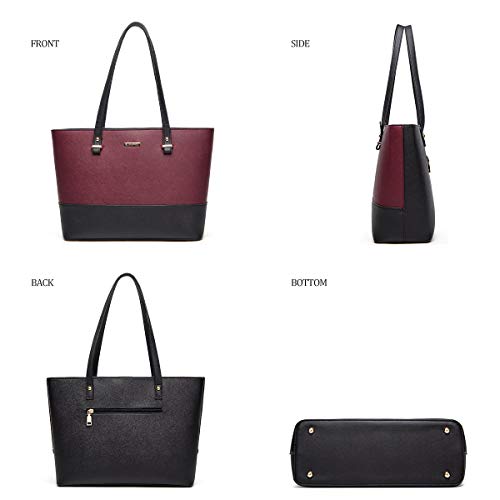 YTL Women Fashion Handbags Wallet Tote Bag Shoulder Bag Top Handle Satchel Purse Set 4pcs - Image 2