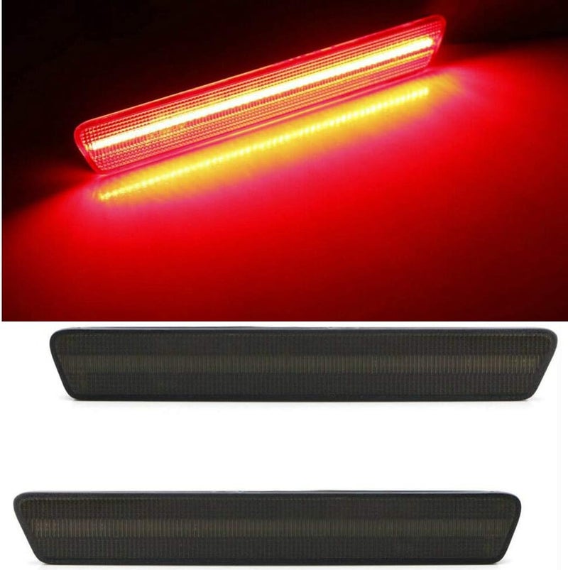 NSLUMO LED Rear Side Marker Lights for 1999-2004 Ford Mustang - Smoked Lens (2pcs) - Image 4