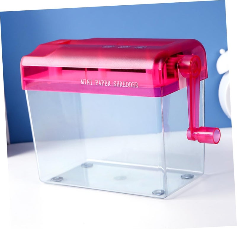 Veemoon Portable Manual Shredder for Household Use Compact Handheld Tool for Cutting Paper Credit Cards and Bills Home Office and Arts Crafts - Image 3