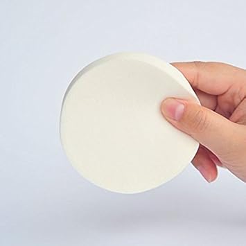 ericotry 6 قطع إسفنجات مكياج كبيرة بيضاء لخلط مستحضرات التجميل للوجه والعينين وكريم الأساس وبلسم الأساس بقطر 354 - Image 5