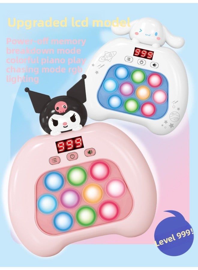 Loquat Quick Push Kulomi Gophers Press The Music To Break Through The Jade GUI Dog Game Children's Toys 8 Boys And Girls 6 Years Old-Color:999 Level❤Lcd Model❤Cinnamon Dog 【gift Box-rechargeable Version】 - Image 2