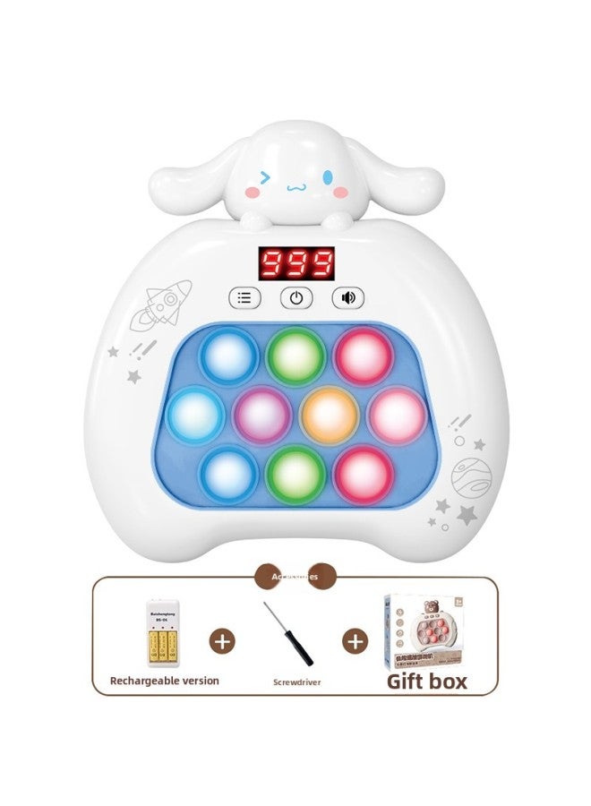 Loquat Quick Push Kulomi Gophers Press The Music To Break Through The Jade GUI Dog Game Children's Toys 8 Boys And Girls 6 Years Old-Color:999 Level❤Lcd Model❤Cinnamon Dog 【gift Box-rechargeable Version】 - Image 1