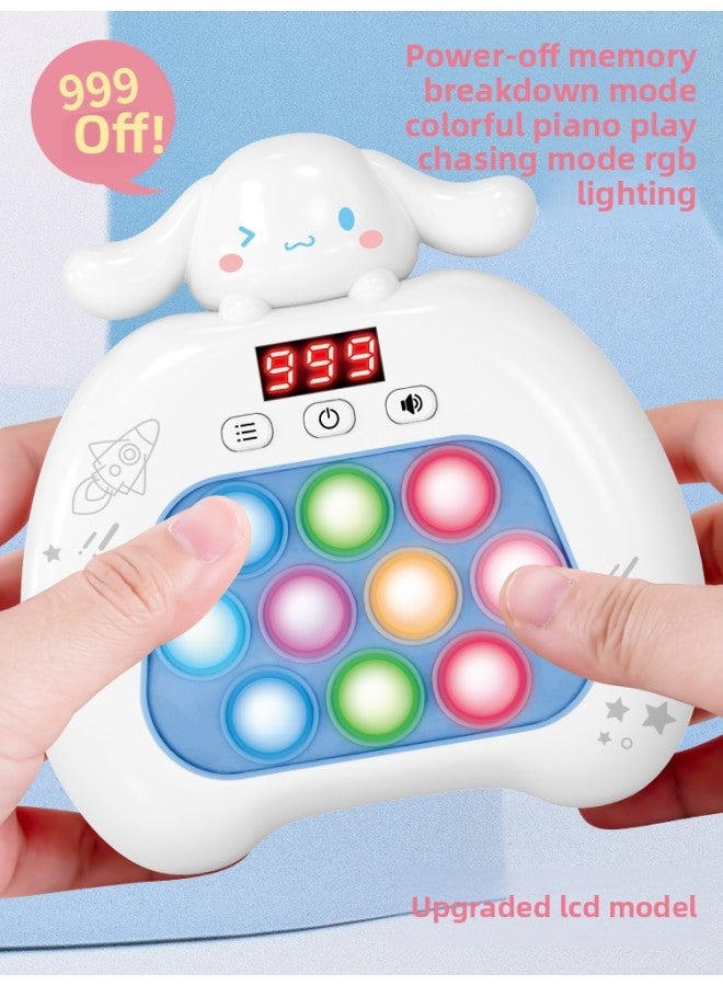 Loquat Quick Push Kulomi Gophers Press The Music To Break Through The Jade GUI Dog Game Children's Toys 8 Boys And Girls 6 Years Old-Color:999 Level❤Lcd Model❤Cinnamon Dog 【gift Box-rechargeable Version】 - Image 5