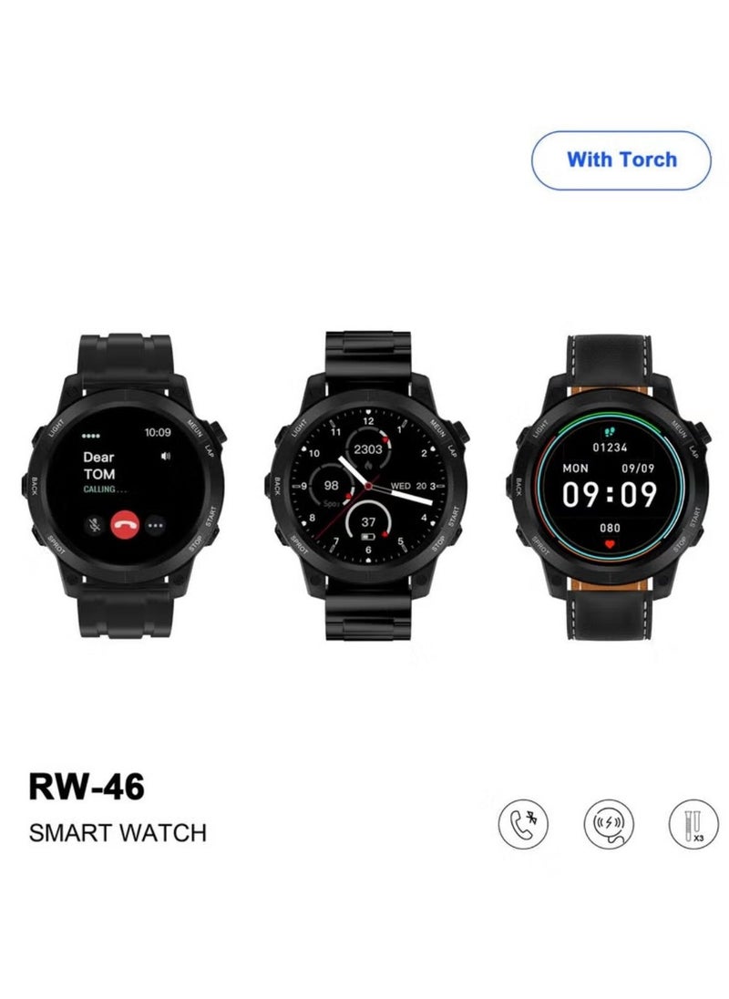 Haino Teko - Smart watch RW-46 with Torch light - Image 1