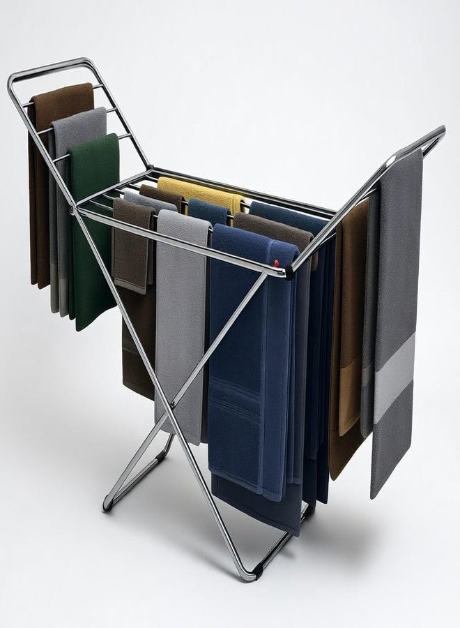 SUNDRY Eco-Friendly Stainless Steel Laundry Rack: Portable, Foldable & Durable - Ideal for Compact Living - Image 1