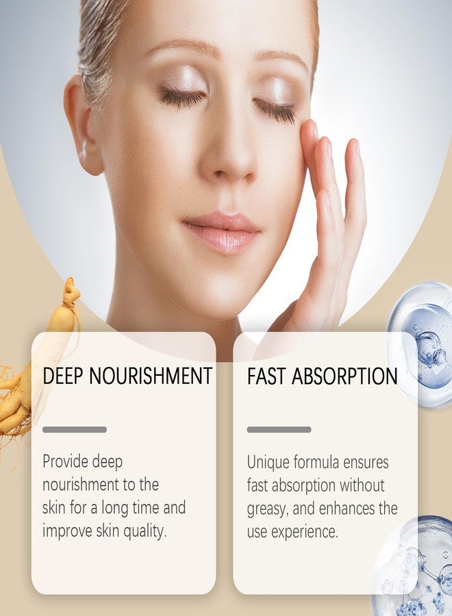 gcdat Ginseng Rejuvenating Cream, Concentrated Ginseng Cream With Ginseng Essence & Hyaluronic Acid for Wrinkles & Deep Hydration - 2.12 Oz- Lightweight Daily Face Moisturize, Nourish & Smooth - Image 2