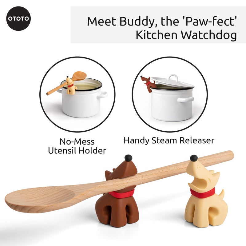 OTOTO Funny Spoon Holder by OTOTO - Spoon Rest for Stove Top - Cooking Gadgets, Cooking Gifts, Cool Kitchen Gadgets, Cool Gifts, Cute Kitchen Accessories - Image 3