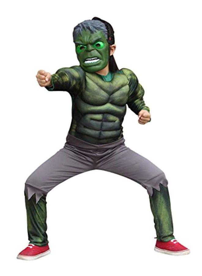 NIBEMINENT Avengers Hulk Costume With Muscle And Mask 6 - 7 Years - Image 2
