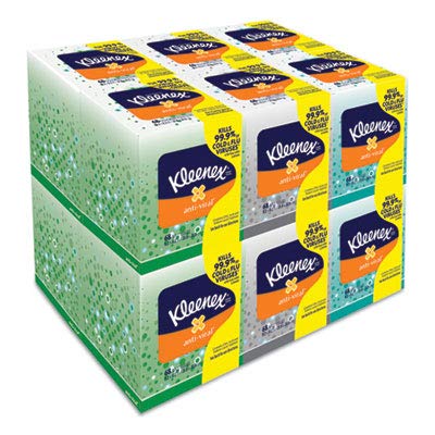 Kleenex مناديل كلينكس الاحترافية المضادة للفيروسات، بالجملة (21286)، 3 طبقات، بيضاء، بتنسيق صندوق مكعب عمودي، مصممة للأعمال (55 مناديل/صندوق، 3 صناديق) - Image 3