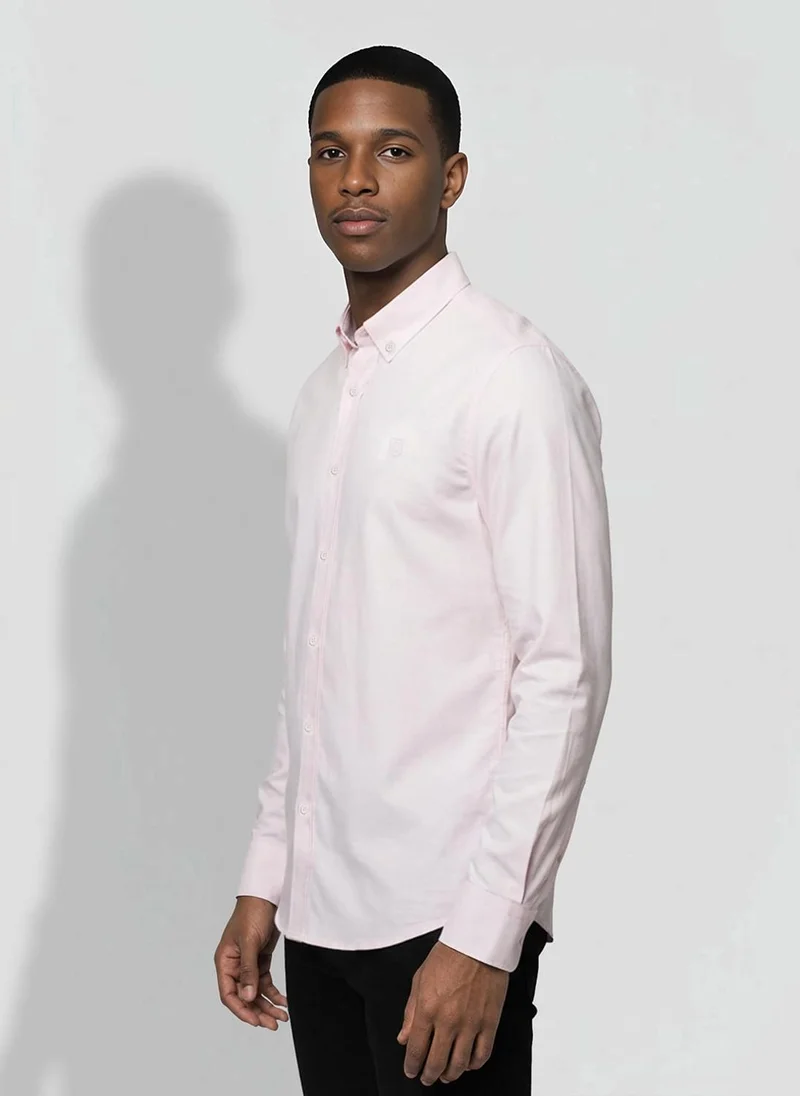 بيينغ هيومان Pink Regular Fit Men's Long Sleeves Shirts