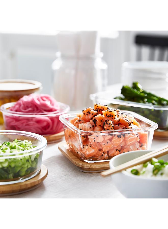 زبون غطاء مربع/خيزران - Image 3