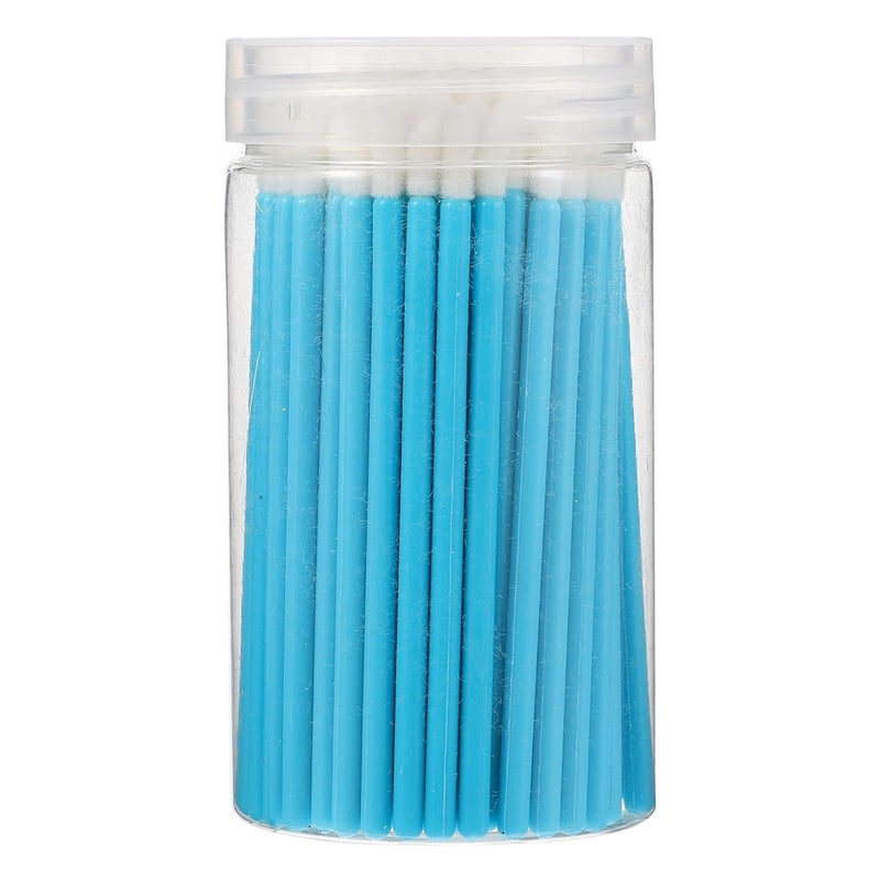 100pcs Disposable Lip Brush Set Blue Plastic Lip Gloss Applicators Makeup Tool for Professional and Personal Use - Image 1