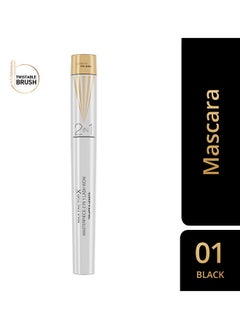 Max Factor ماسكارا ماستربيس 2 في 1 لاش واو 001 أسود  - Image 2