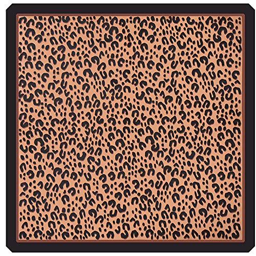 YOUR SMILE Silk Like Leopard Scarf Square Satin Hair Scarf Fashion Neck Scarfs for Women 27'' x 27'',Leopard Print - Image 2