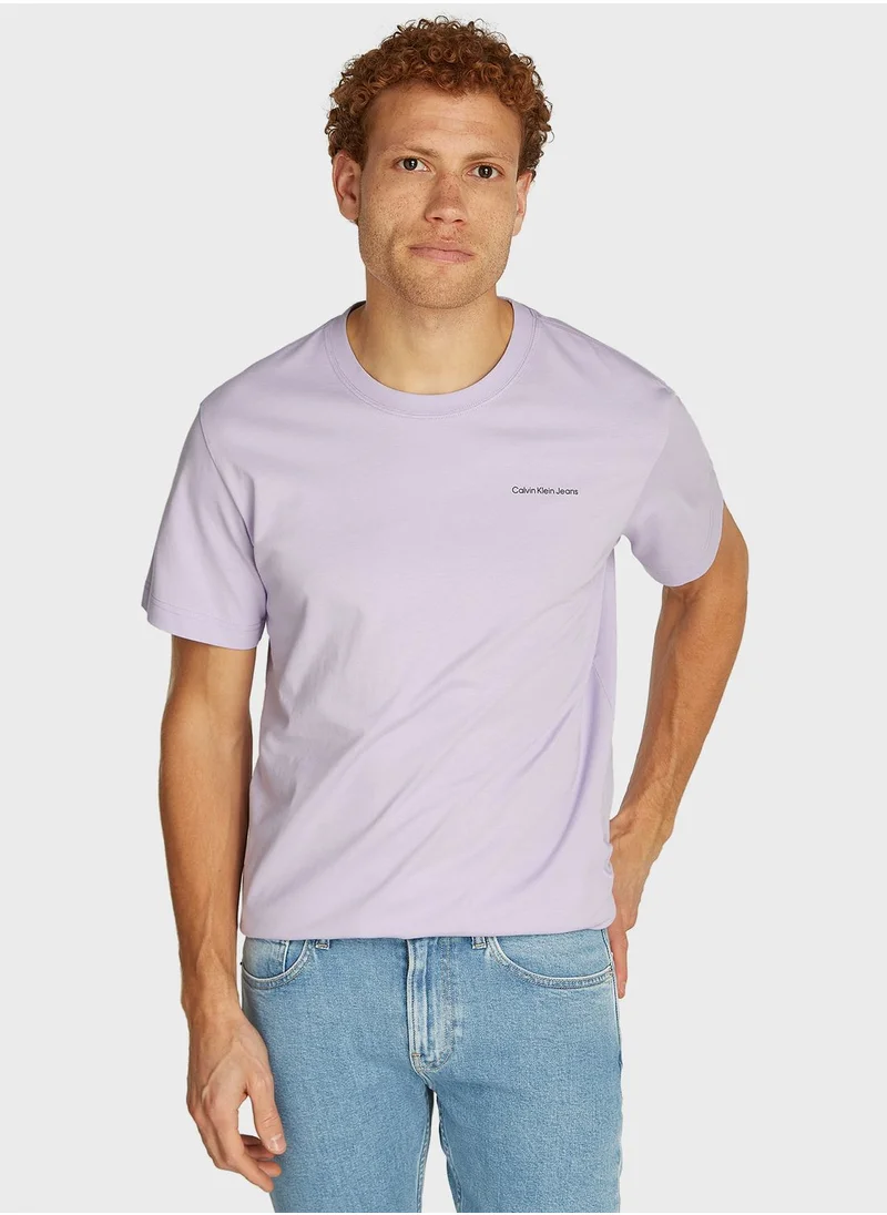 Calvin Klein Jeans Logo Crew Neck T-Shirt