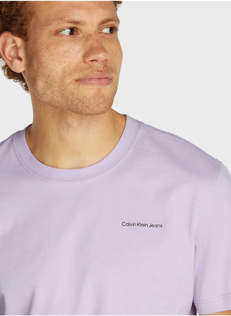 Calvin Klein Jeans Logo Crew Neck T-Shirt