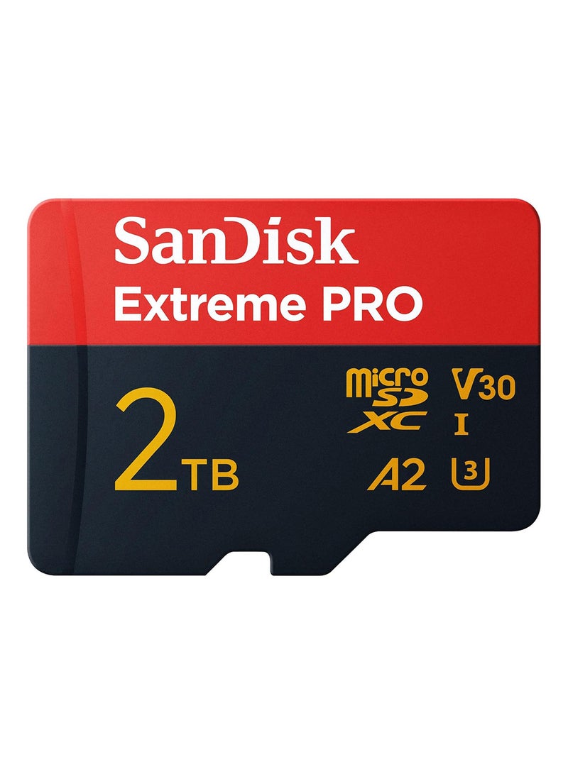 سانديسك 2TB Extreme PRO microSDXC UHS-I Card, Up to 250MB/s Read Speed; Up to 150MB/s Write Speed, -SDSQXCD-2T00-GN6MA - Image 1