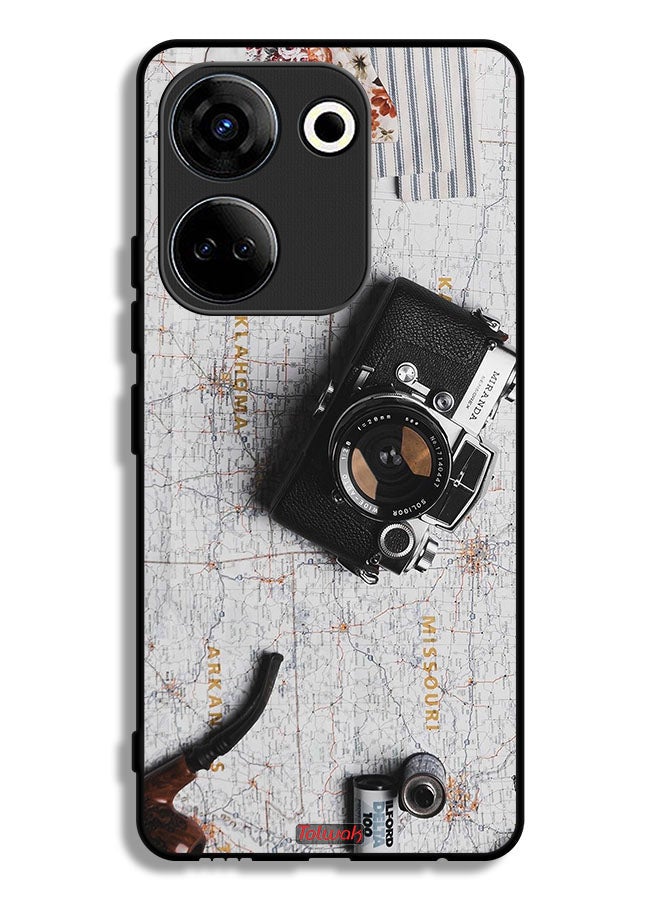 Tolwak Tecno Camon 20 Protective Case Cover Vintage Camera - Image 1