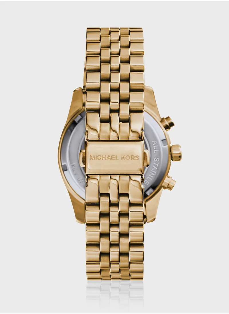 Michael Kors Lexington Steel Strap Analog Watch