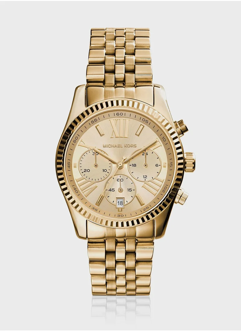 Michael Kors Lexington Steel Strap Analog Watch