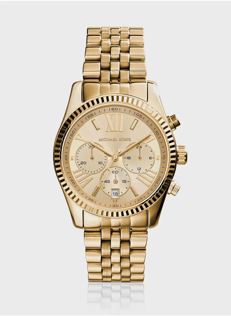 Michael Kors Lexington Steel Strap Analog Watch