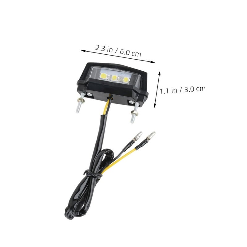 Led License Plate Lights for Motorcycle Scooter ATV Rear Easy Upgrade 2Pcs - Image 3