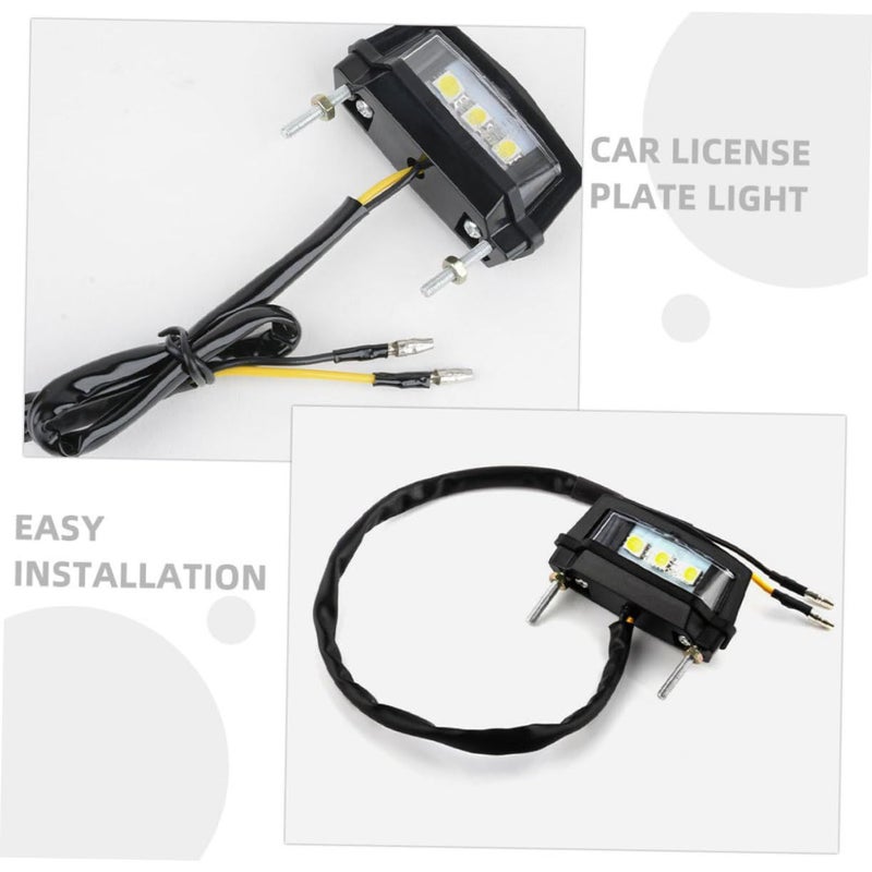 Led License Plate Lights for Motorcycle Scooter ATV Rear Easy Upgrade 2Pcs - Image 4