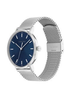 Analog Round Waterproof  Wrist Watch With Stainless Steel 25200045