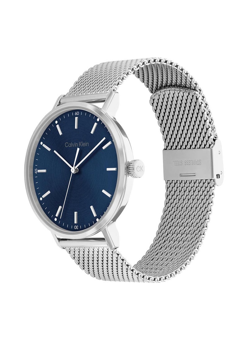 CALVIN KLEIN - Analog Round Waterproof  Wrist Watch With Stainless Steel 25200045 - Image 1