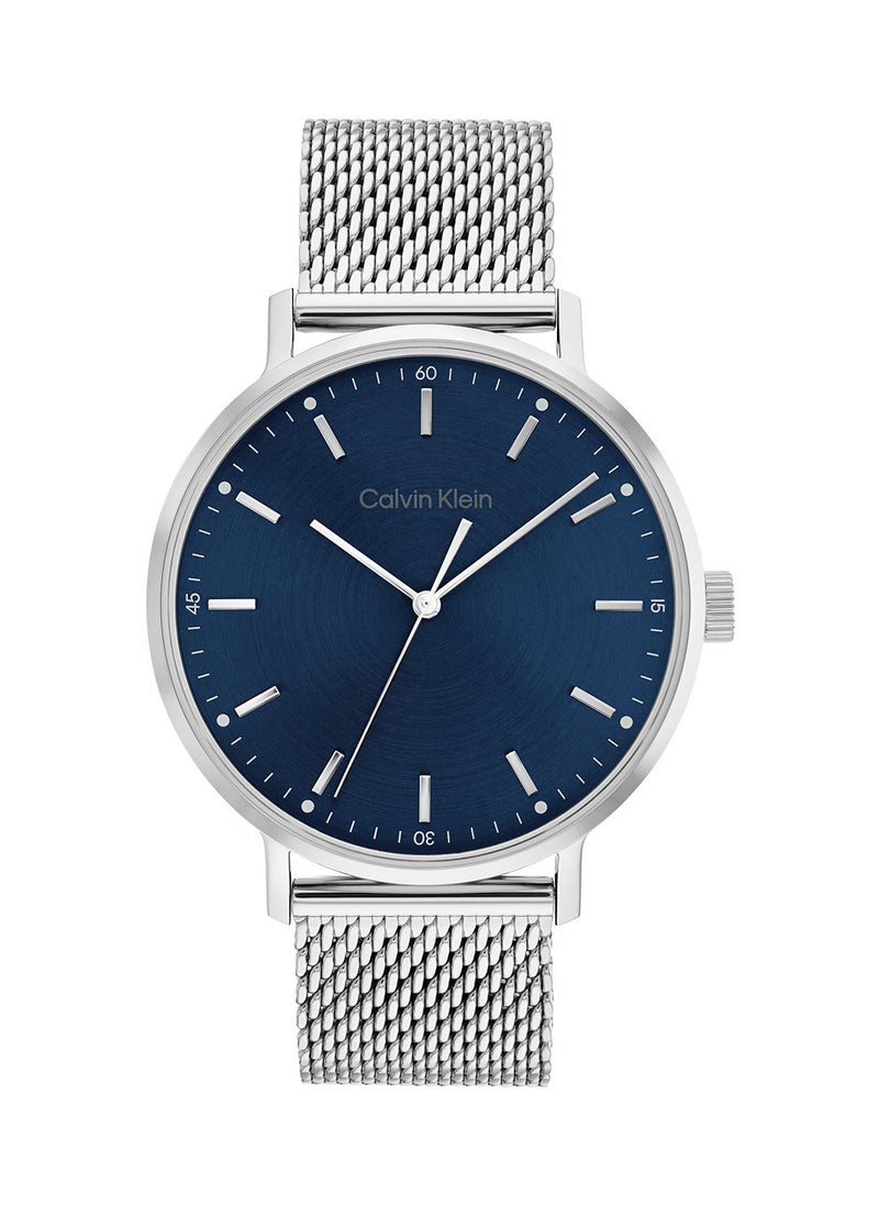 CALVIN KLEIN - Analog Round Waterproof  Wrist Watch With Stainless Steel 25200045 - Image 1