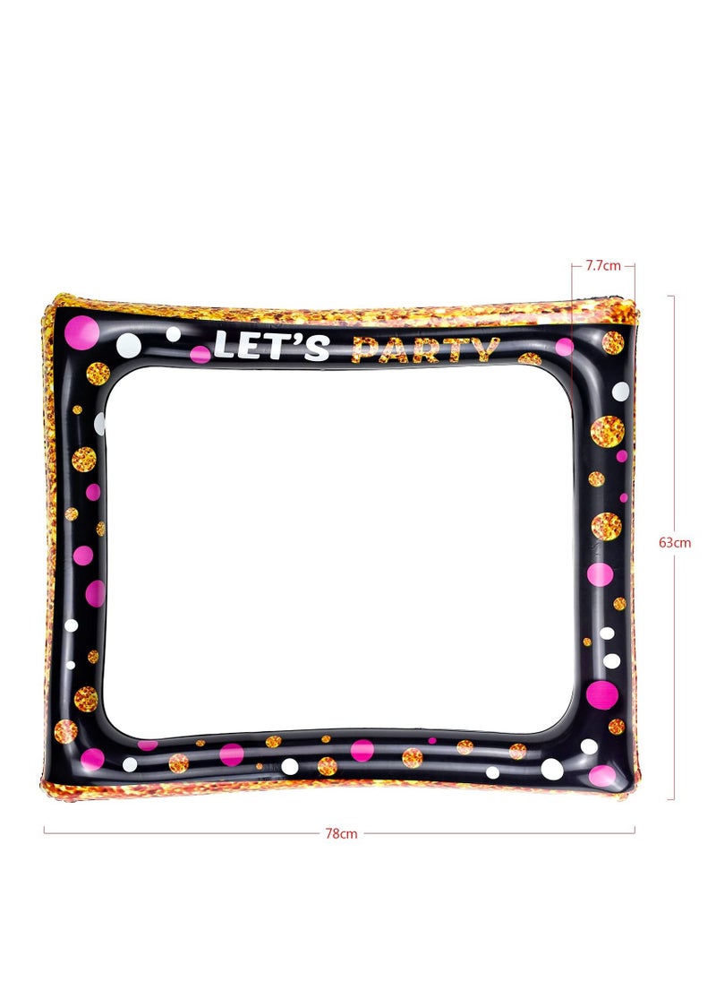 SYOSI - Inflatable Selfie Frame Giant Photo Booth frame Birthday Photo Booth Picture Frame Celebration Blow Up Party Prop for Wedding Baby Shower Birthday Party Decorations Supplies - Image 1