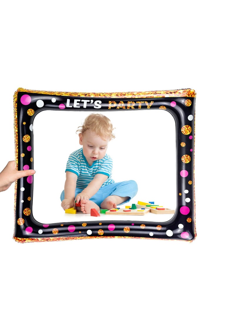 SYOSI - Inflatable Selfie Frame Giant Photo Booth frame Birthday Photo Booth Picture Frame Celebration Blow Up Party Prop for Wedding Baby Shower Birthday Party Decorations Supplies - Image 1