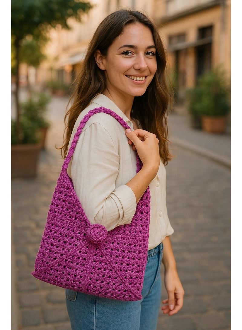 RandSac Twighlight Lavender Purple Tote Handbag - Image 4
