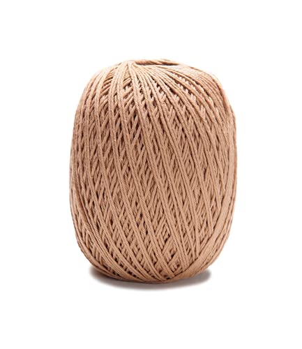 CÃRCULO Circulo Charme Yarn for Crochet and Knitting - 433 yds - 100% Mercerized Brazilian Virgin Cotton - Soft Sport Weight - Color 7625 - Chestnut - Image 2