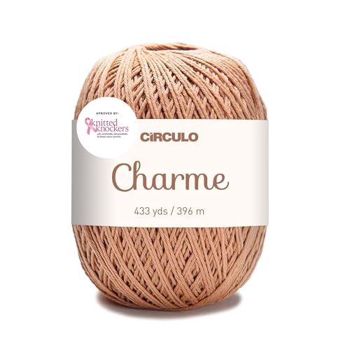 CÃRCULO Circulo Charme Yarn for Crochet and Knitting - 433 yds - 100% Mercerized Brazilian Virgin Cotton - Soft Sport Weight - Color 7625 - Chestnut - Image 1