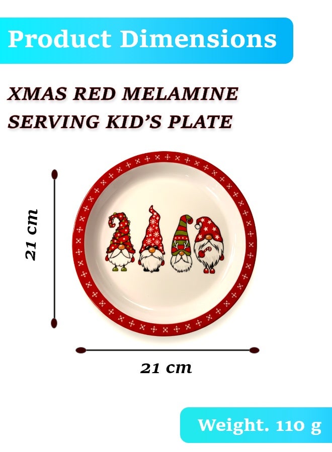 Feelings Kids Plate, Melamine – Christmas Design, 21 cm - Image 2