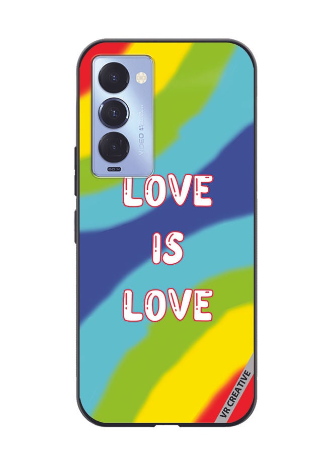 VR CREATIVE Protective Case Cover For Tecno Camon 18/18 P Love Is Love Design Multicolor - Image 1