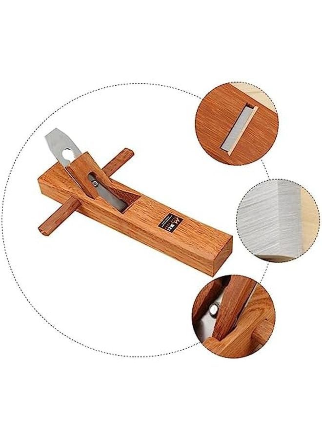 Light Brown Handheld Wood Planer 35X6cm Woodworking Tool For Home And Professional Use - Image 3