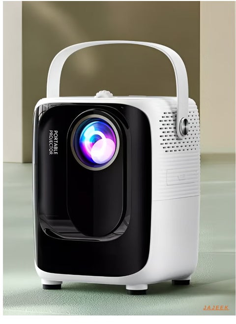 Portable Mini Projector Android Smart Projector 1920x1080P Multimedia Projector 100 inch Screen 8000 Lumens 5G WiFi Bluetooth Display Home Cinema Projector Model S10 – Perfect for Movies, Gaming, & Presentations