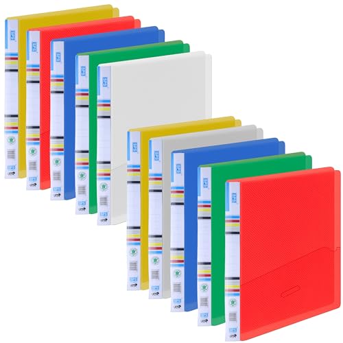SPS Colored Report File – Set of 10 | Plastic File for A4 Documents | for Office, School & Home | Holds Up to 150 Sheets | Best for Interviews and Reports - Image 1