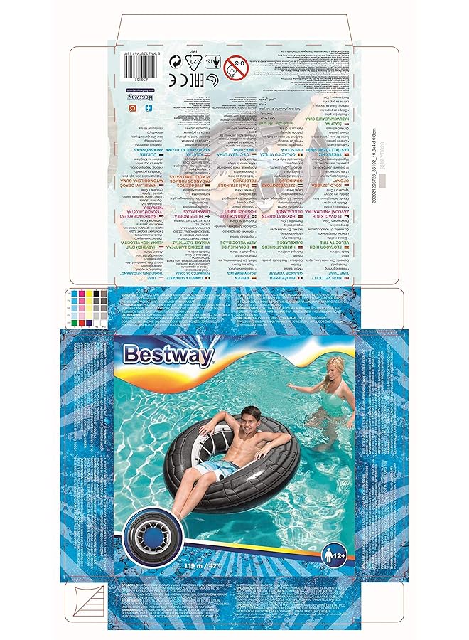 Bestway 36102 From 12 Years 119 Cm Swimming Ring High Velocity Colour - Image 4