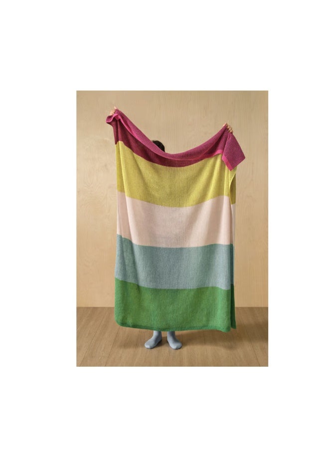 MARGOSATRÄD Throw, multicolour, 130x170 cm - Image 1