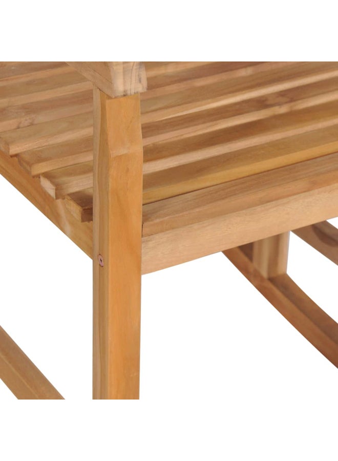 vidaxl Rocking Chair Solid Teak Wood 44992 - Image 3