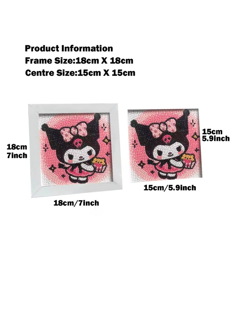 مجموعة طلاء كورومي الماسية مع إطار وأدوات، لوحة فنية يدوية ماسية خماسية الأبعاد، ملصقات طلاء ماسية، لوحة ماسية - Image 4